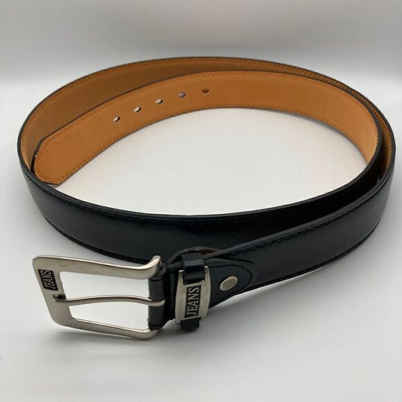 JEANS Men’s Genuine Leather Belt Black Color Size XXXL-50/29668 - Picture 2 of 6